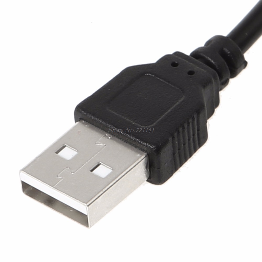 USB Male To 4.0x1.7mm 5V DC Barrel Jack Power Supply Cable Connector Charge Cord