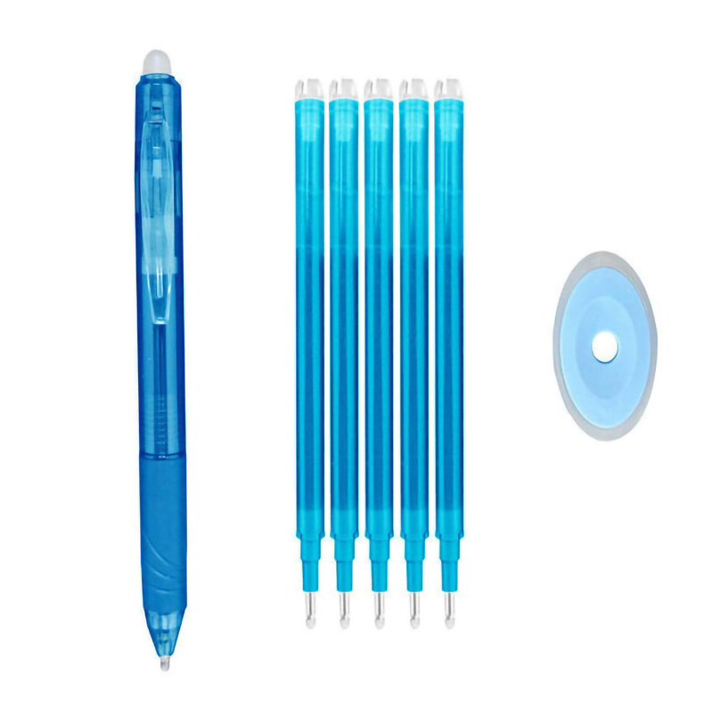 Meerkleurige 0,5 mm uitwisbare gelpennen met vullingen Gum zwart blauw rood balpennen voor het schrijven van Kawaii briefpapier: Rood