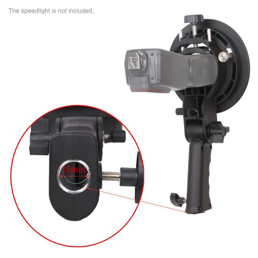 S-type brakett bowens s monteringsholder for speedlite flash fotostudio tilbehør snoot softbox paraply bowens monteringsholder