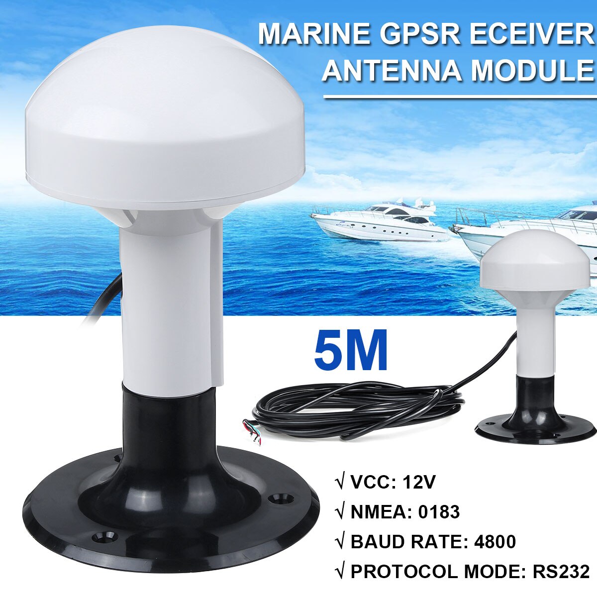 USB GPS Empfänger Kabel 5M GPS Chip GPS Modul Antenne Empfänger Marine Navigation G-Maus Ersetzen empfänger
