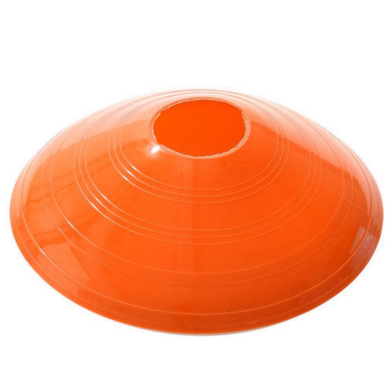 New1PCS Outdoor Sport Football Soccer Rugby Speed Training Disc Marker Discs Marker Bucket PVC Sports Accessories TXTB1: 4 Orange