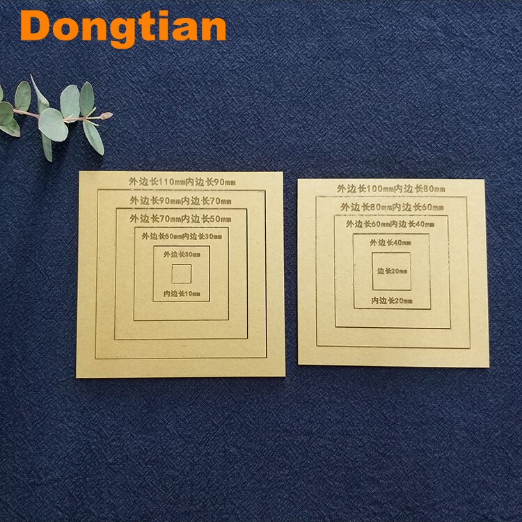 Useful Circle Square Hexagon Acrylic Drawing Template Patchwork Drawing Tools Drawing Ruler DIY Craft Accessories: 1 Set For Square