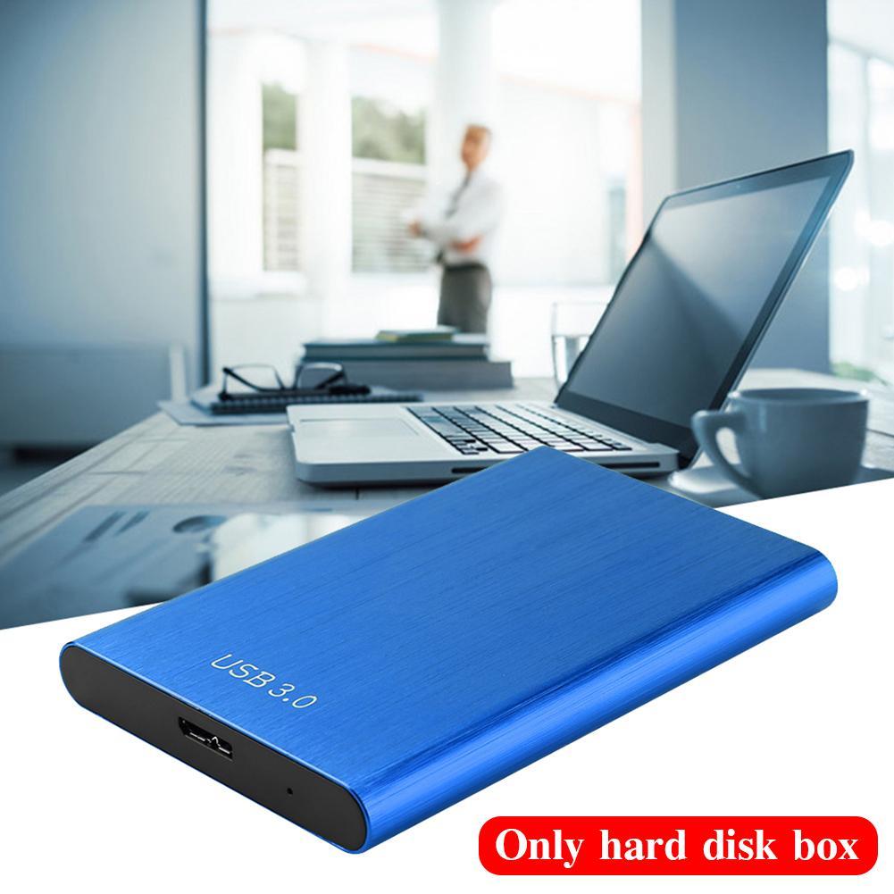 Caja de disco duro externo portátil, dispositivo de almacenamiento SATA ultradelgado de alta velocidad para ordenador de escritorio y portátil Hd, USB 3,0, 2TB