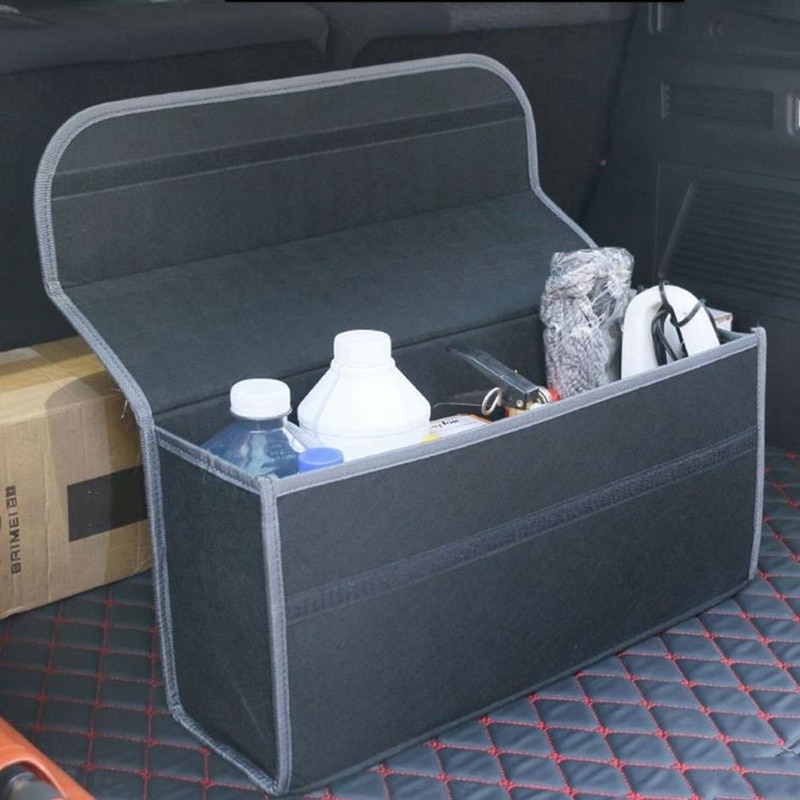 Autoyouth bil koffert organisator bil oppbevaringspose siste container boks brannsikker oppbevaring rydding holder multilomme bil styling
