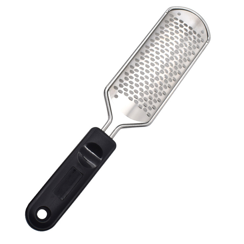Râpe à pied, lime de pédicure, brosse en acier inoxydable, épurateur de talon, callosités, dissolvant de peau morte, exfoliant, outil de soins des pieds, 1 pièce