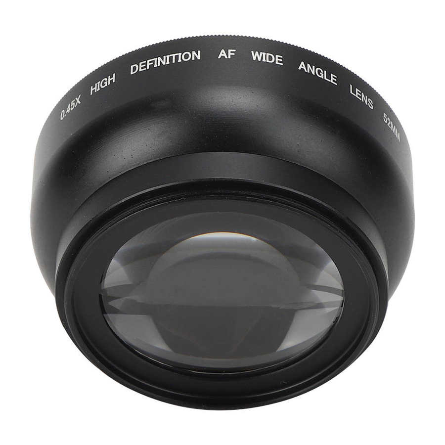 JSR‑ 1154 52MM 0 45X lente Macro gran angular avanzada adecuada para todas las lentes de cámara de 52MM de diámetro