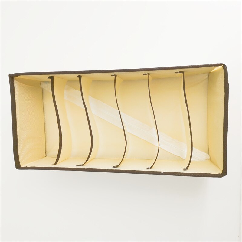 Ondergoed Divider Opbergdozen Lade Lidded Closet Organizer Ropa Interieur Organizador Voor Stropdassen Sokken Shorts Bra Organizador: SixGrid