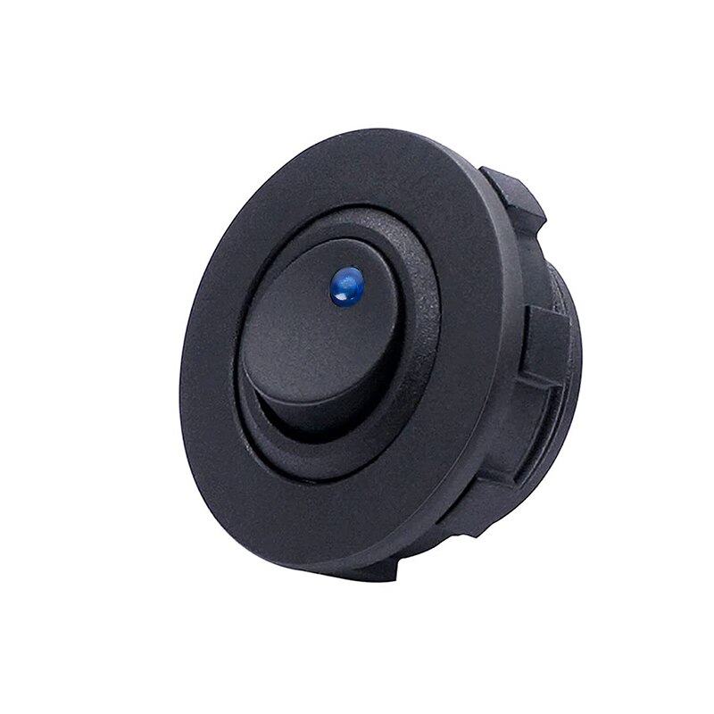 Round Toggle LED Switch 12V 20A Car Truck Rocker 3 Pins On-Off Control for Car Truck Boat Modification Switch: Blue