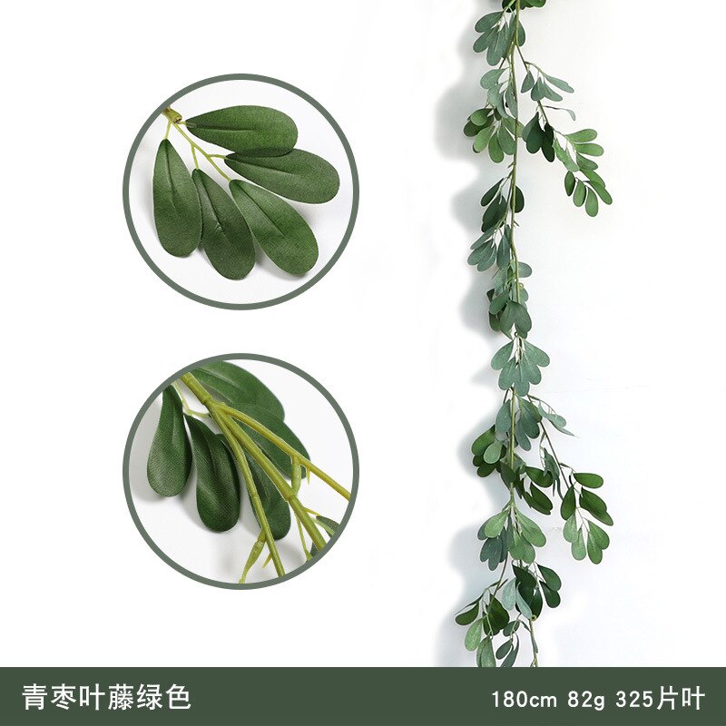 Plastic Vines Artificial Plants Wedding Decoration Faux Vine Ivy Rattan Home Garden Decor Artificial Greenery Hanging Plants: 3