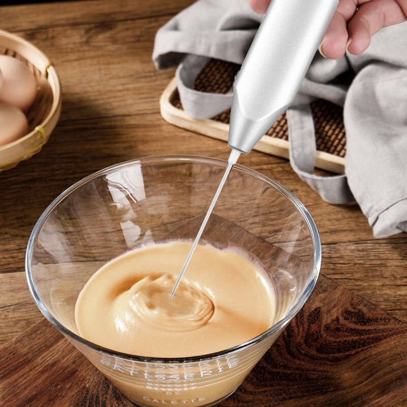 1pc elektriska mjölkskummare kök cappuccino äggvisp dryck