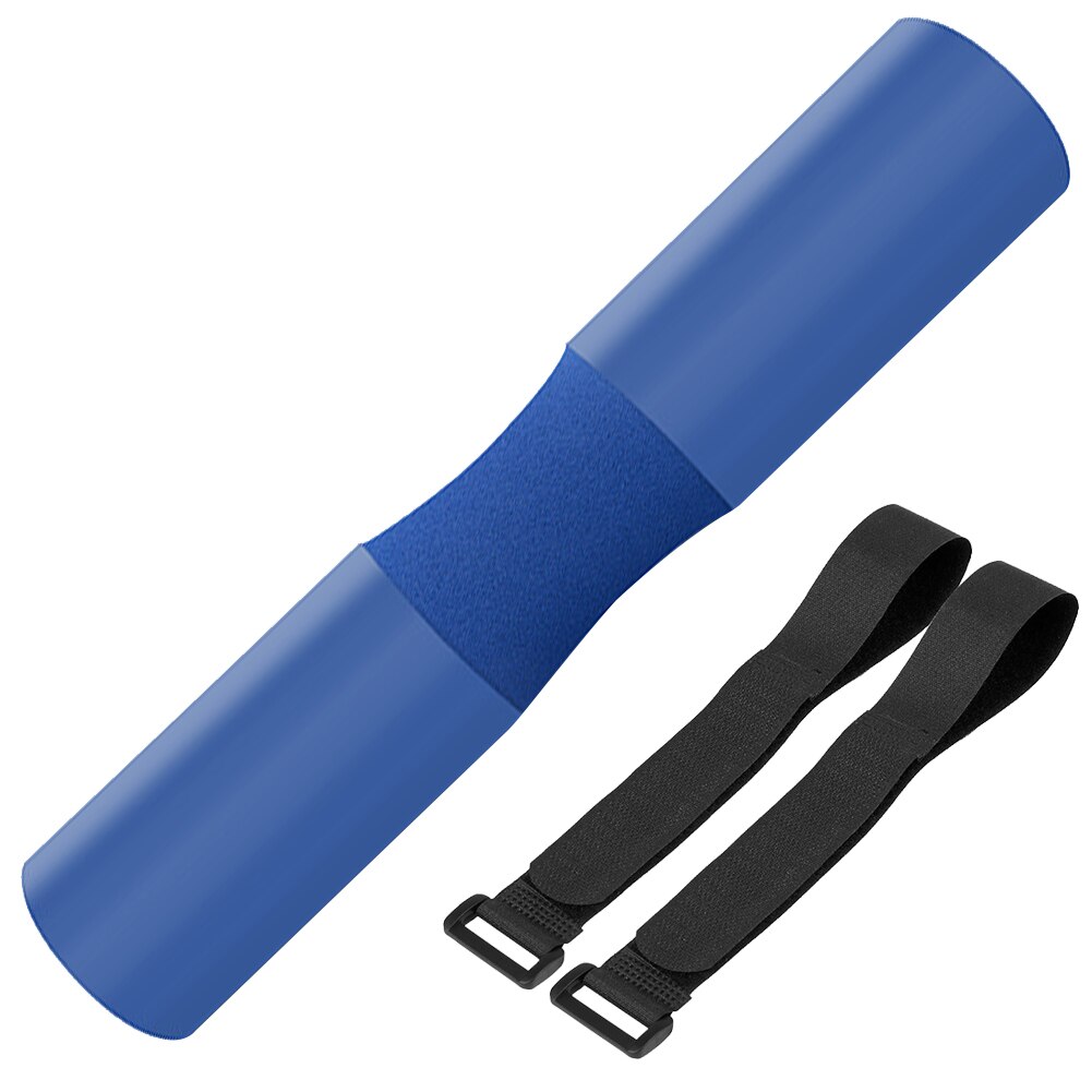 Cuscinetto per bilanciere in schiuma con cinghie di fissaggio Fitness sport Squat sollevamento pesi spalle protezioni palestra attrezzature per il Fitness domestico: Blue