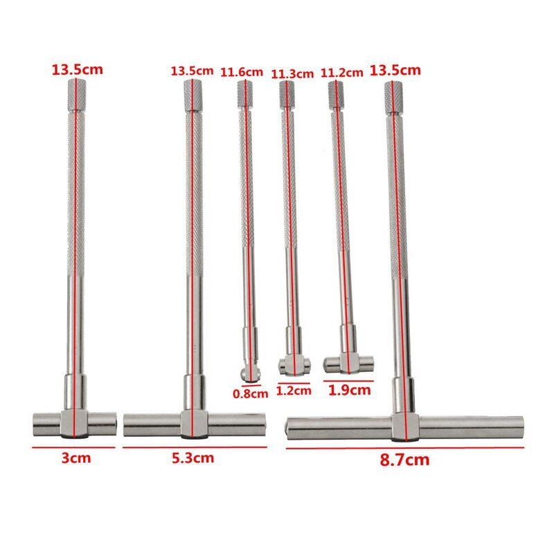 Micromètre à jauge télescopique de précision 8-150mm, règle de mesure de l'alésage, outil micromètre de mesure de l'alésage, ensembles d'outils 6 pièces