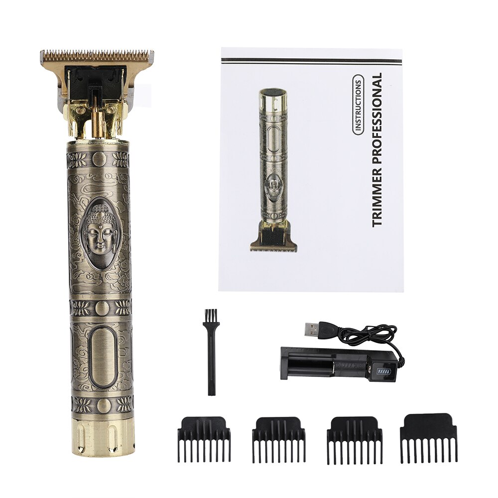 Oplaadbare Tondeuse Kapper Kapsel Cutter Maaier Snijmachine Scheermes Tondeuse Clippers Mannen Baard Trimmer Voor Mannen: new buddha no box