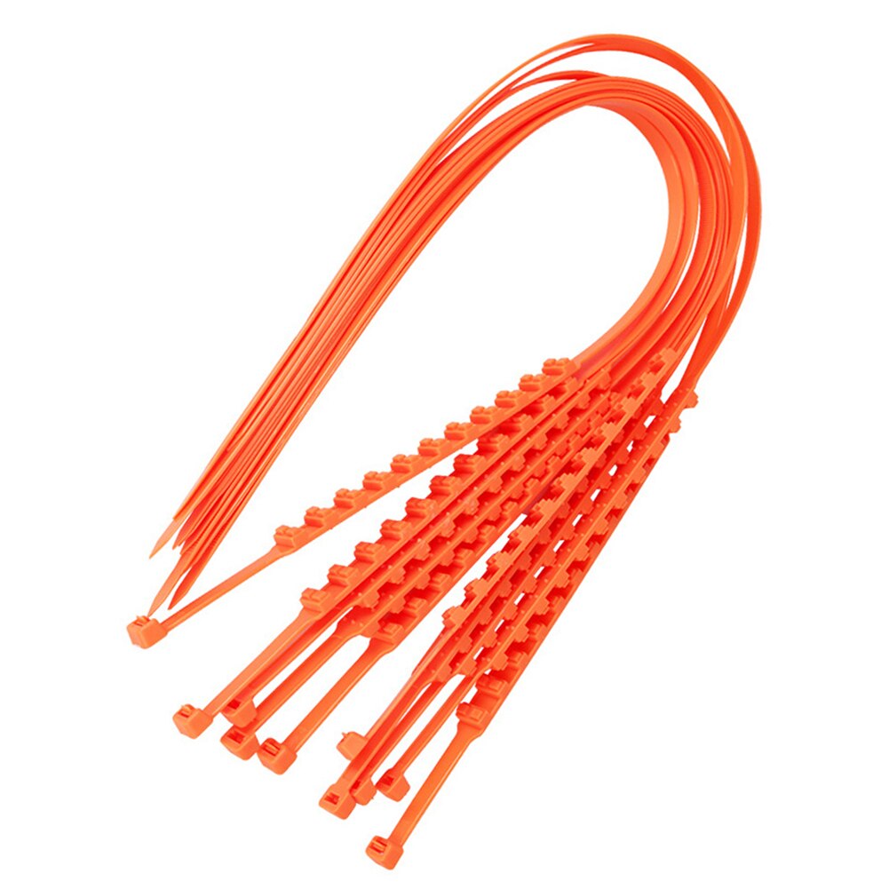 Neumáticos de plástico desechables para coche, cadenas de nieve, hielo, barro, carretera, para auto/Suv, antideslizantes, 10 piezas: Type2