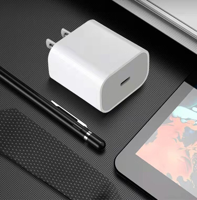 20w fast charger adapters for apple iphone 13 pro 12, 11 xs mini, android, eu power adapter, us plug, type c port cable
