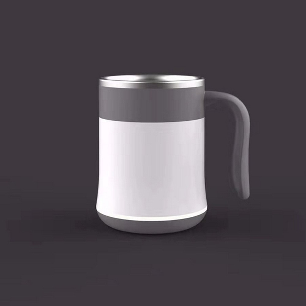 Automatisk lat självomrörande mugg automatisk kaffemjölksblandningsmugg te smart rostfritt stål mixkopp drinkware