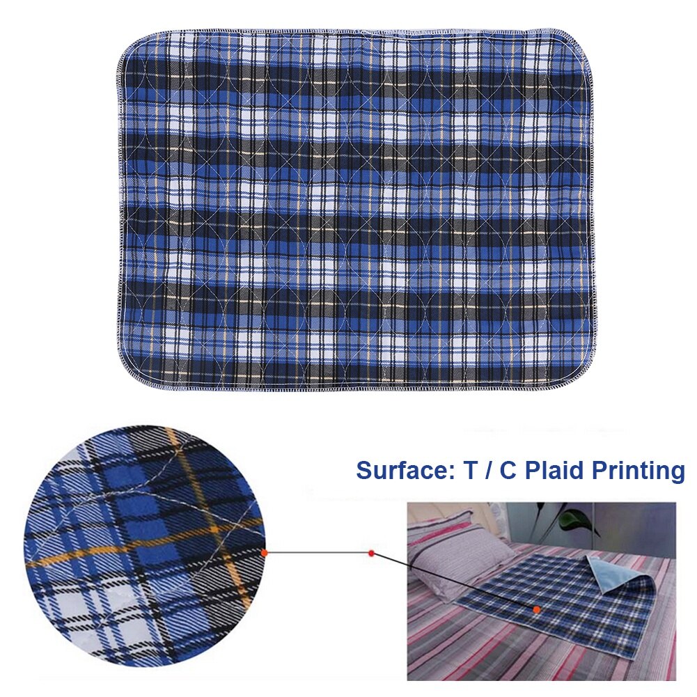 3pcs Urine Mat Reusable Adult Diaper Insert Liners Cloth Nappy Diaper Pad Washable Thicken Elder Incontinence Urine Mat
