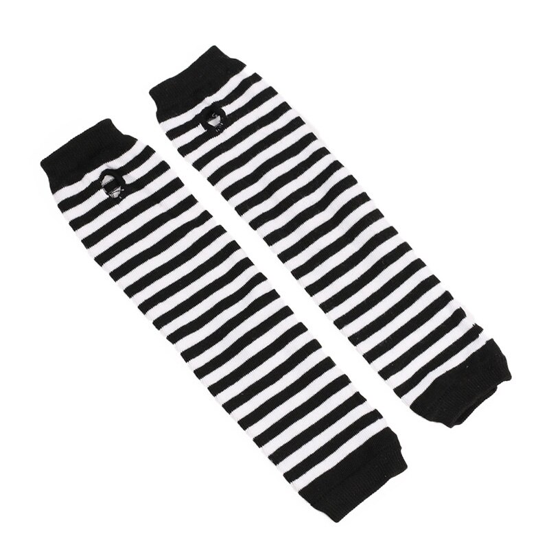 Summer Women Men stripe Print Wrist Arm Warmer Thin Stretchy Summer Sun Protect Long Arm Warmer Elbow Gloves Sleeves