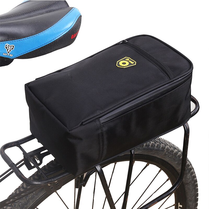 Oxford stof Opvouwbare Fiets Tas Met Fiets Achterbank Tas Waterafstotend Verlichting Met Pack Bagagedrager