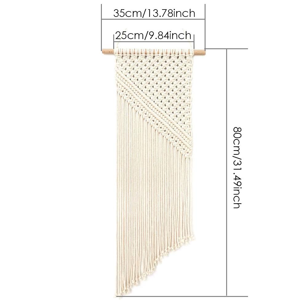 Home Decoration Bohemian Macrame Woven Wall Hanging Boho Room Geometric Tapestry Nordic Art Beautiful Apartment Room Decor: A