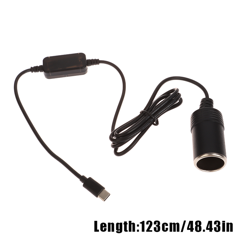 Prise allume-cigare Laguna de voiture USB C Type C à 12V, adaptateur convertisseur femelle, allume-cigare, aspirateur: GRIS