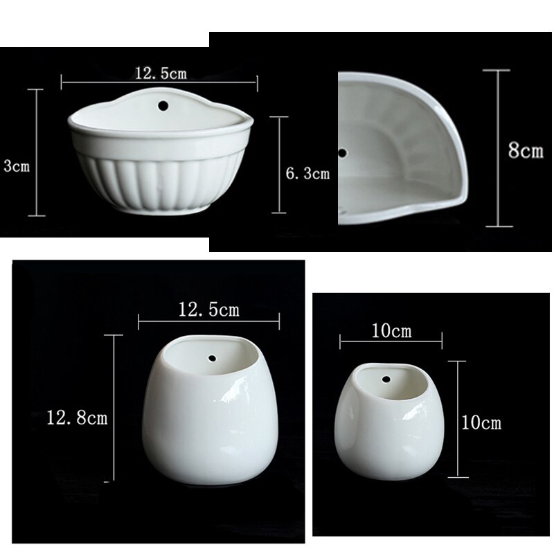 Hengende keramiske sukkulenter planter blomsterpotte mini potter for planter grønne plante plantekasser holder moderne hjemmekontor veggdekorasjon