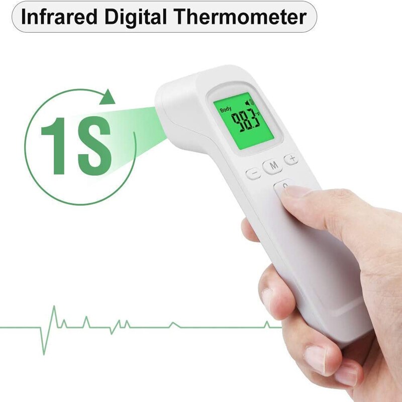 Backlight Infrarood Digitale Thermometer Voorhoofd Ir Lichaamsoppervlak Temperatuur Meting Non-contact Termometro