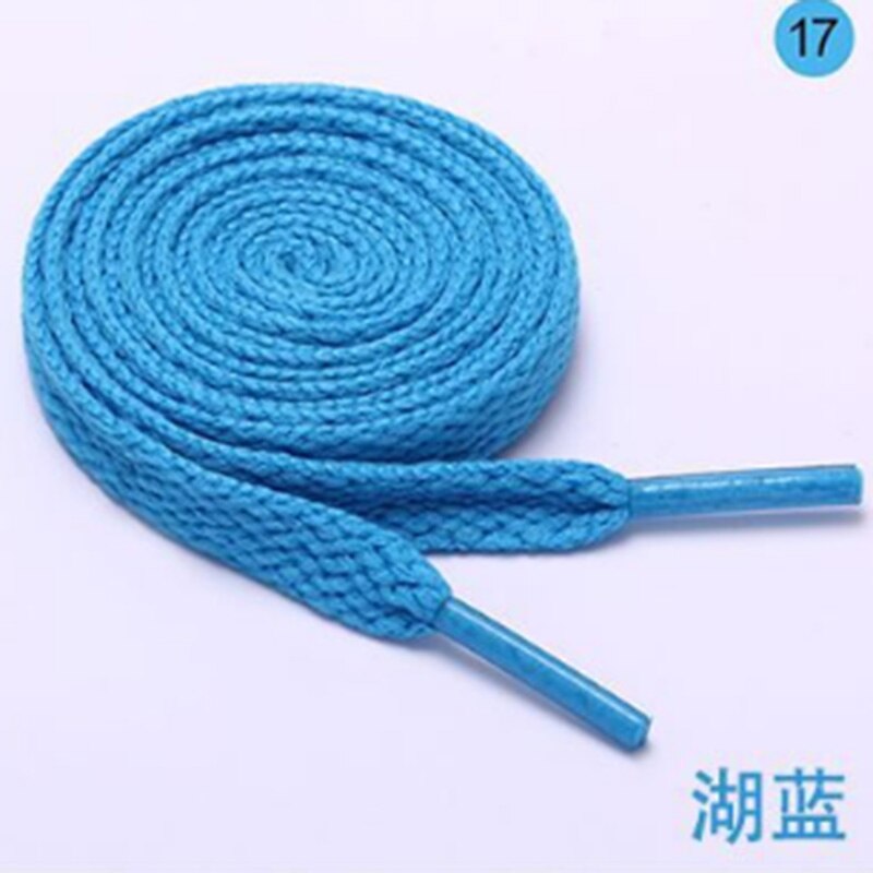 8mm de large de lacets plats lacets de chaussures pour baskets chaussures de Sport 10 couleurs 100cm lacets unisexe femmes hommes: Bleu