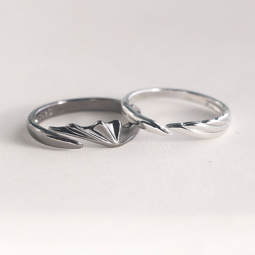Ins Hip Hop Angel and Devil Couple Rings Men Women... – Grandado