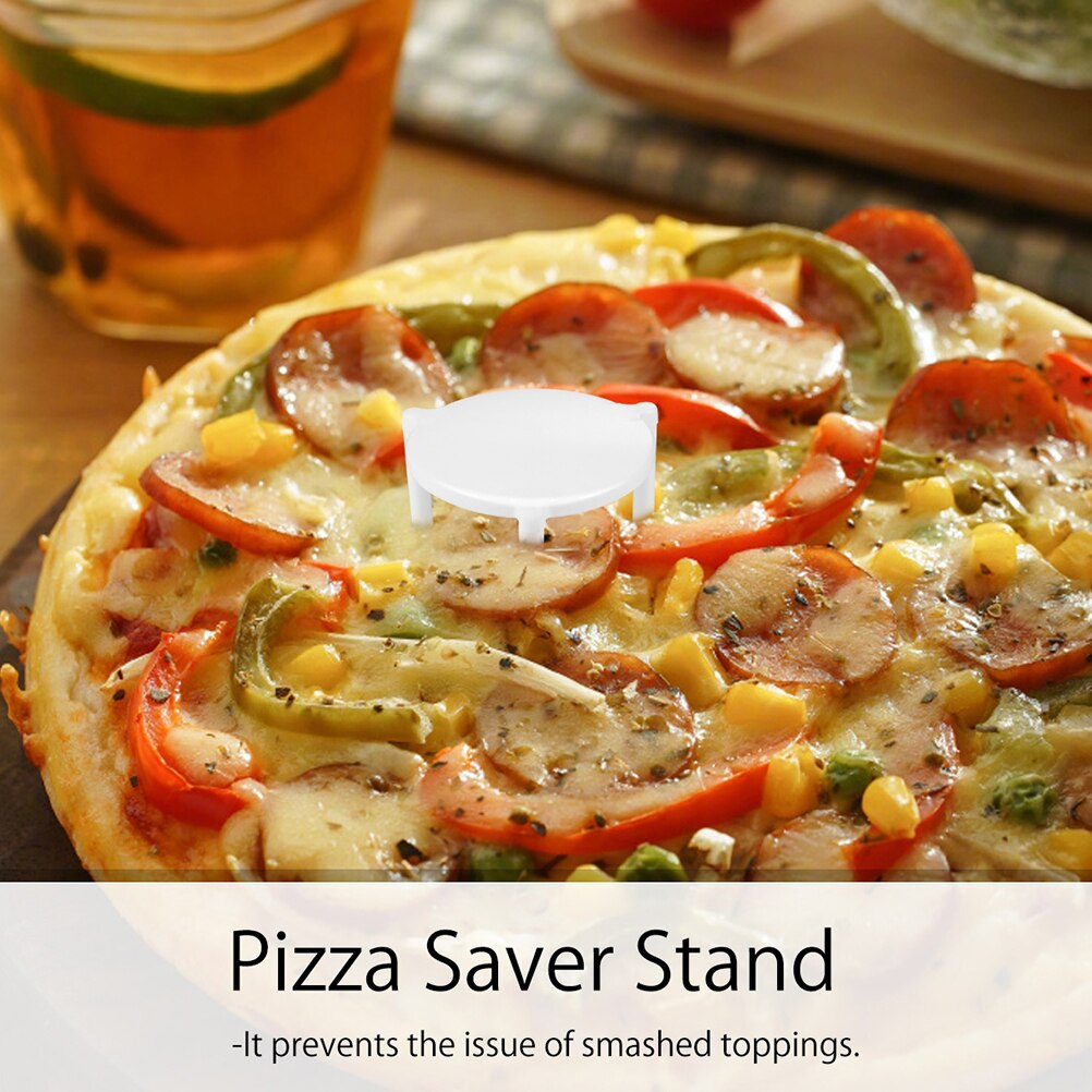Soporte de plástico para ahorro de Pizza, estante de fijación, pila de trípode, 300 piezas