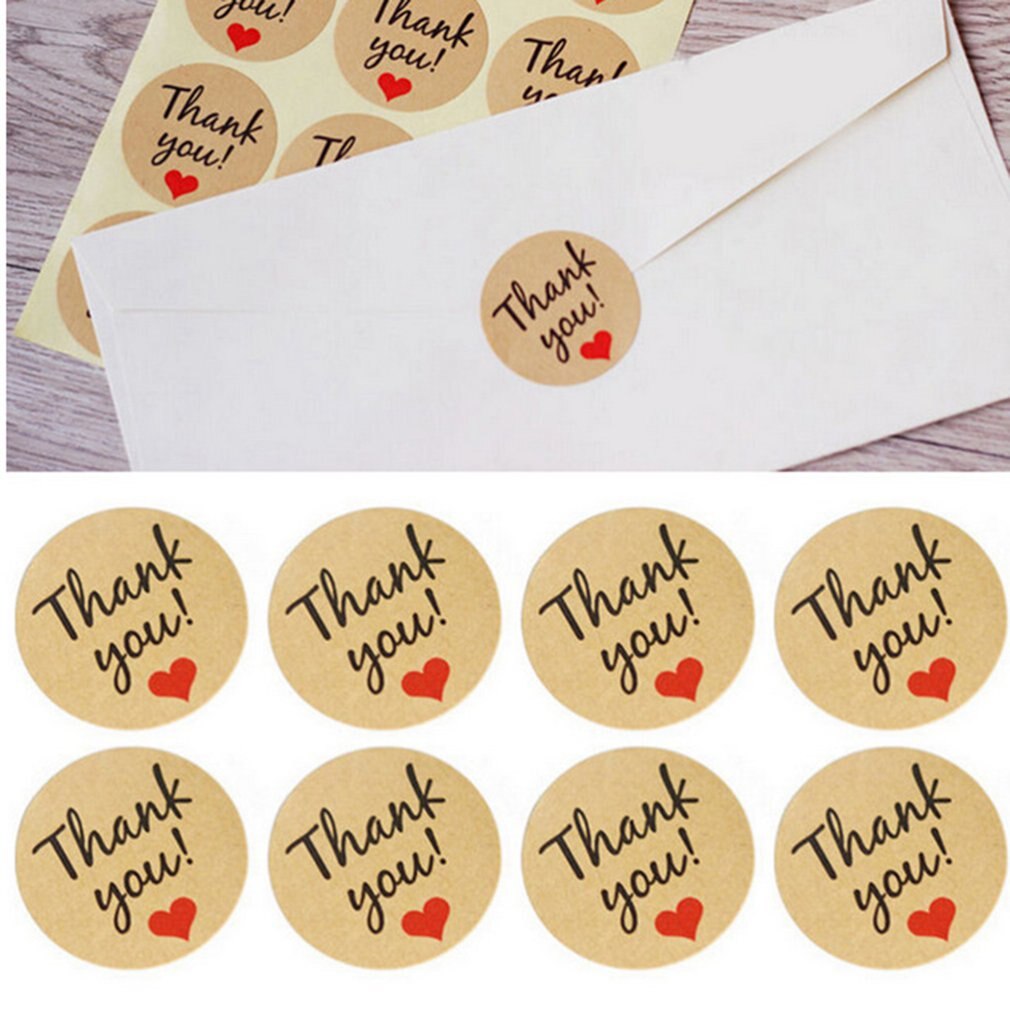 12PCS/Sheet Adhesive Kraft Paper Stickers for Diary Scrapbook Book Hand Made Child Stationery Stickers