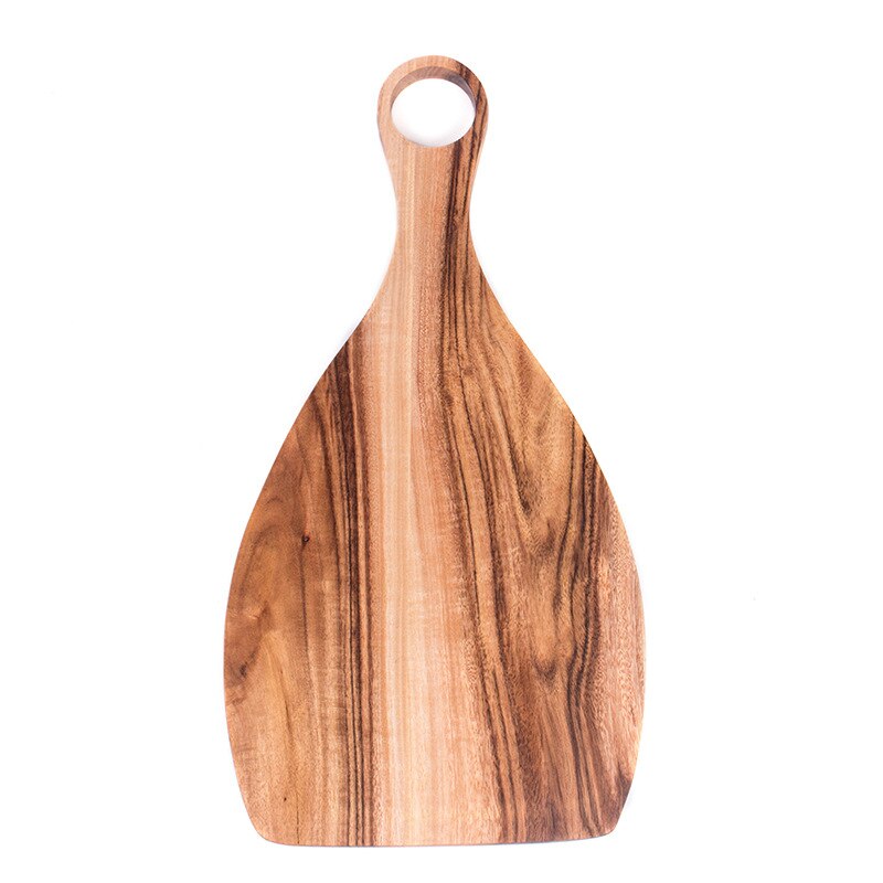 Irregular Wood Cutting board Whole Wood chopping board Blocks Bread board Sushi plate Real wood tray Pizza Chopping board: B37x19CM