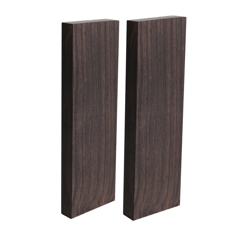 Bloques de madera de melanoxilán, madera negra africana, 120x40x10mm