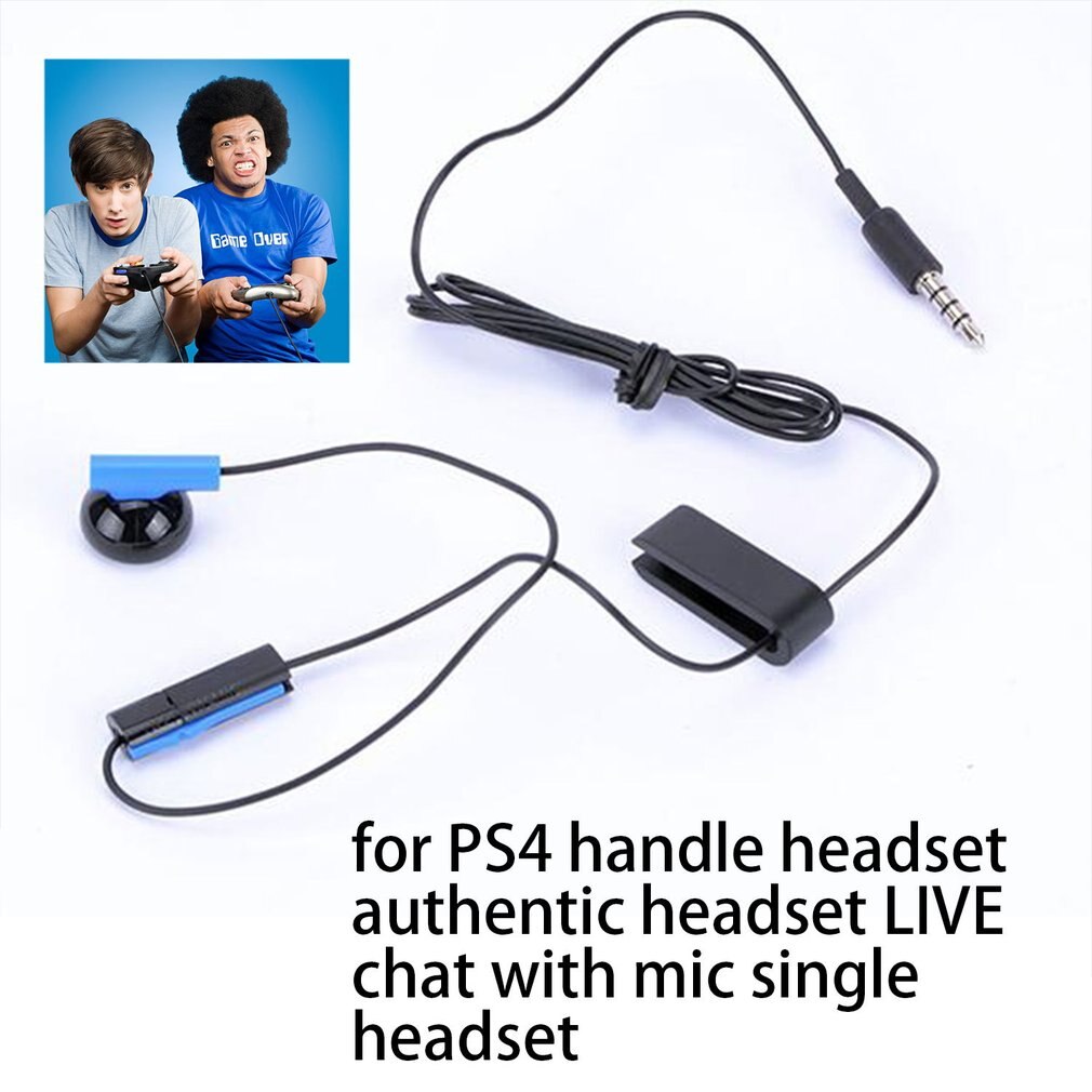 Voor PS4 Handvat Headset Authentieke PS4 Headset Live Chat Met Microfoon Enkele Headset Hoofdtelefoon Oortelefoon