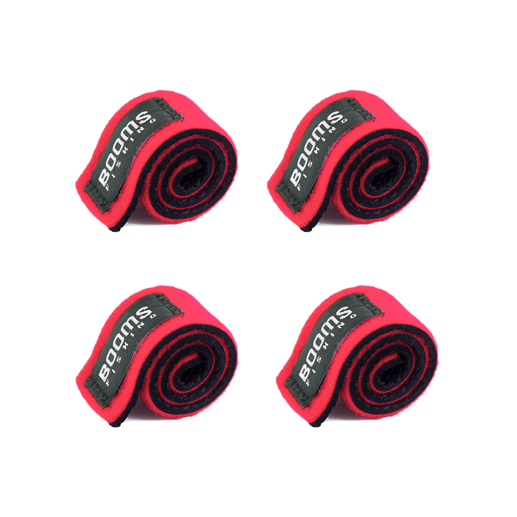 Booms Fishing RS3 Lure Fishing Rod Holder Belt Strap With Rod Tie Suspenders Wrap Fishing Tackle Boxes Tools Box Accessories: Red