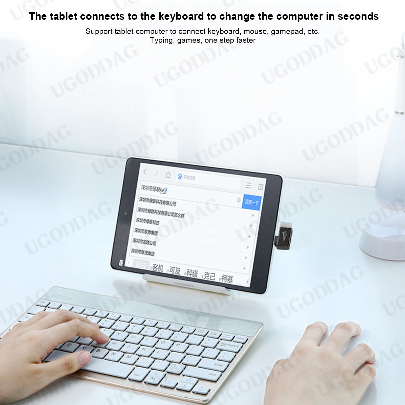 OTG Adapter USB 3.1 Type C Female To USB 3.0 Male Converter 10Gbps Type C to USB 3.0 90 Degrees Angled OTG Connector