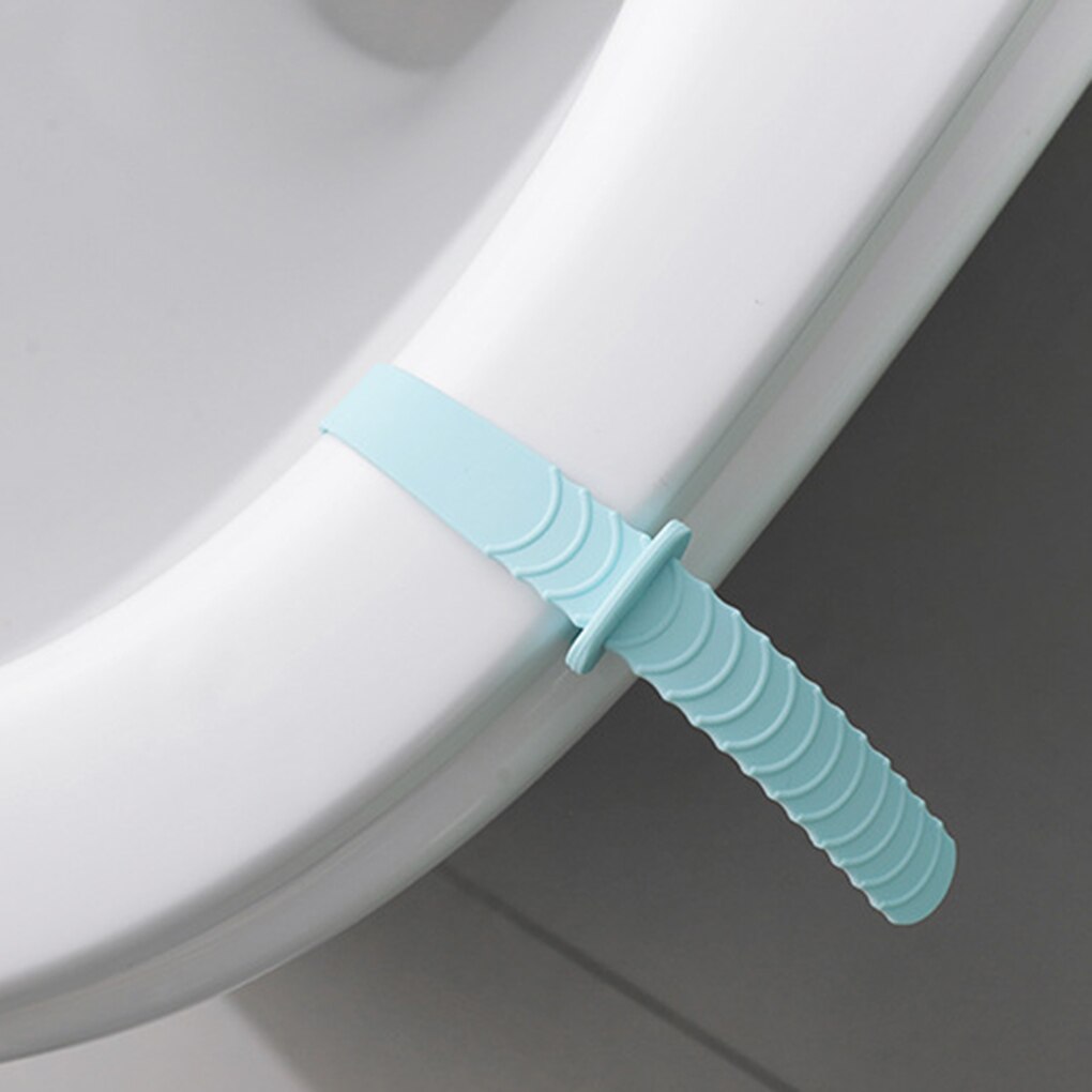 Tukku 2 kpl kannettava silikoninen istuinpäällinen nostolaite välttää koskemista wc-nostimet kahva wc-nostimet työkalu satunnainen väri