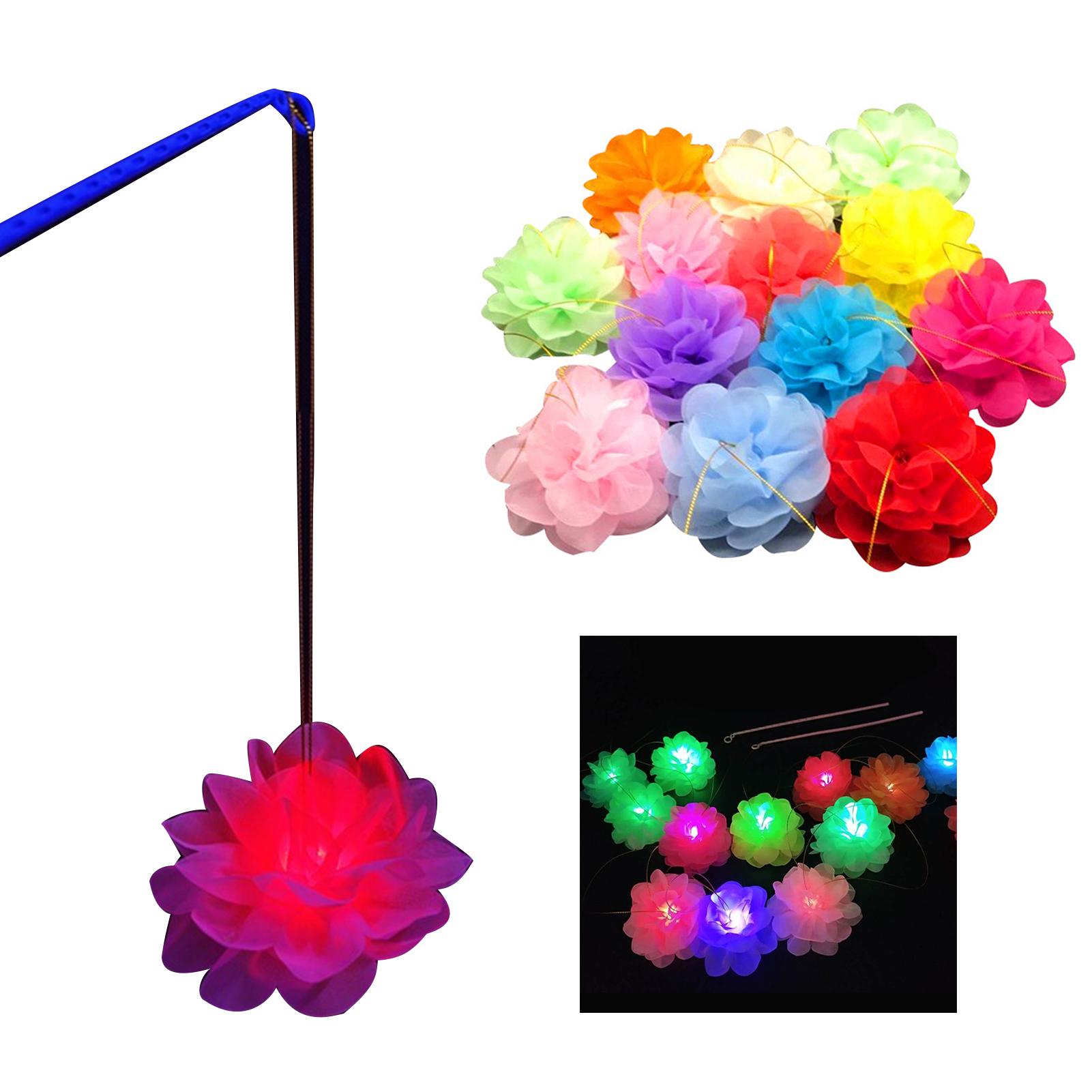 Draagbare led-lamp, bloesem lotusbloemlamp, gloeiende lantaarn, feest, festival speelgoed