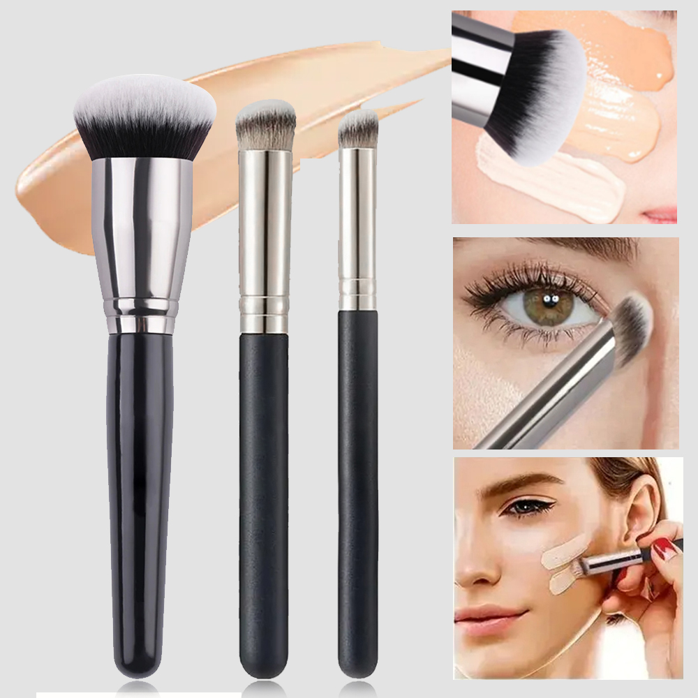 Pincel corretivo de base premium contorno blush pincéis impecável sob os olhos denso pincel de maquiagem facial para mistura: Laranja