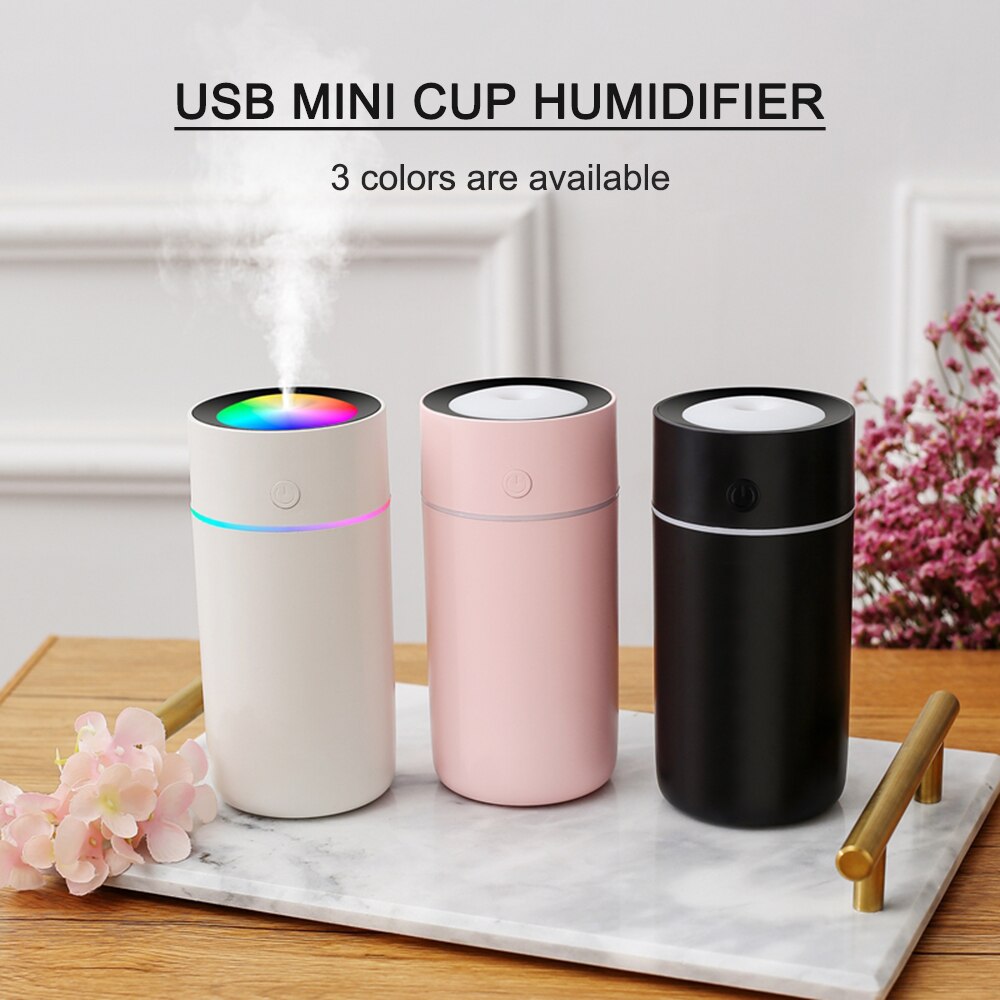 320ml Car USB Humidifier Cup Portable Humidifier for Car Office Bedroom Filter Free Vaporizer Mini Cup Humidifier