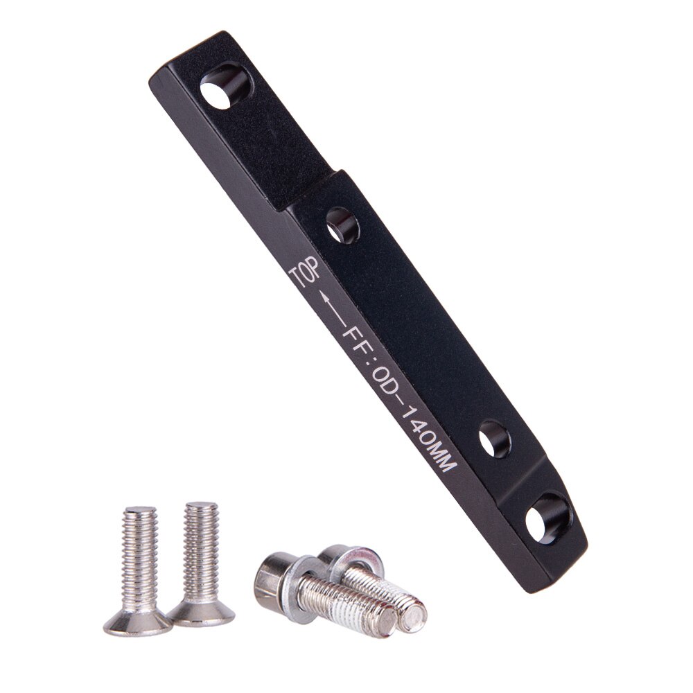 MTB Road Disc Brake Adapter Flat Mount Adapter Bracket F Disc Brake Mount Adapter for 140mm 160mm brake rotor: FF140 Black