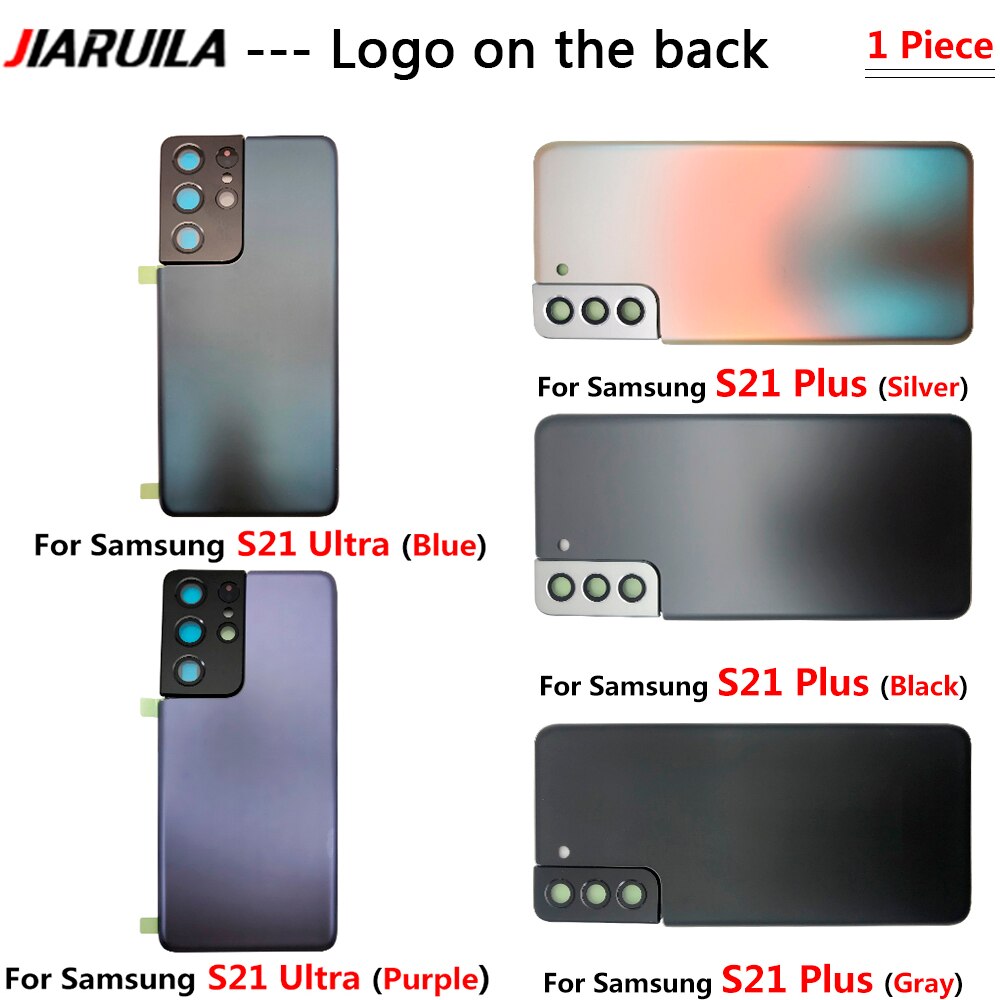 Terug Glas Vervanging Voor Samsung S21 Ultra Batterij Cover Achterdeur Behuizing Case Met Lijm Sticker Voor Samsung S21 Plus