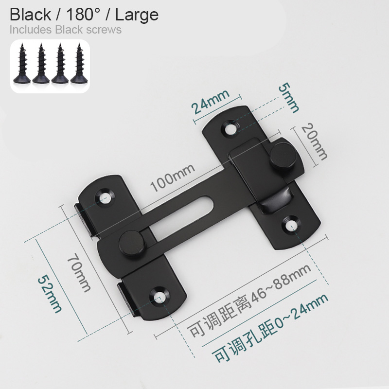 Barn Door Gate Latch Flip Door Latch for Outdoor Gates Small Sliding Door Lock Closet Bathroom Cabinet French Doors Security: Ivory