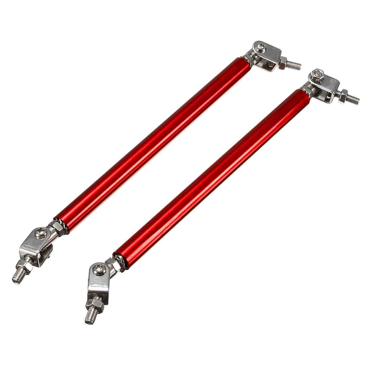 2 stk universal bil foran bagkofanger beskytter splitter stang støtte justerbar: Rød