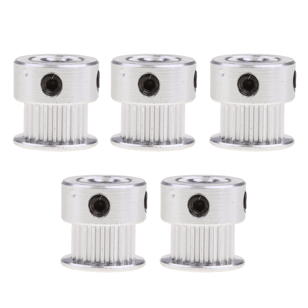 5 stks/set Timing Katrol 20 Tand/Tanden, printer Wiel Boring 5mm-Aluminium Gear voor 3D Printers Onderdelen