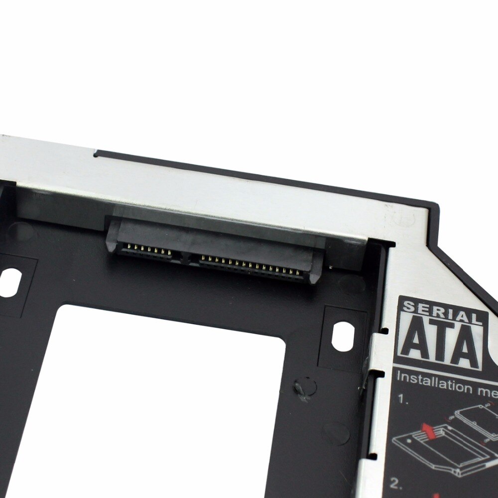 12.7mm sata 3 interface 2.5 tommer harddisk beslag ssd adapter optibay hdd caddy dvd cd-rom kabinet adapter etui til bærbar pc