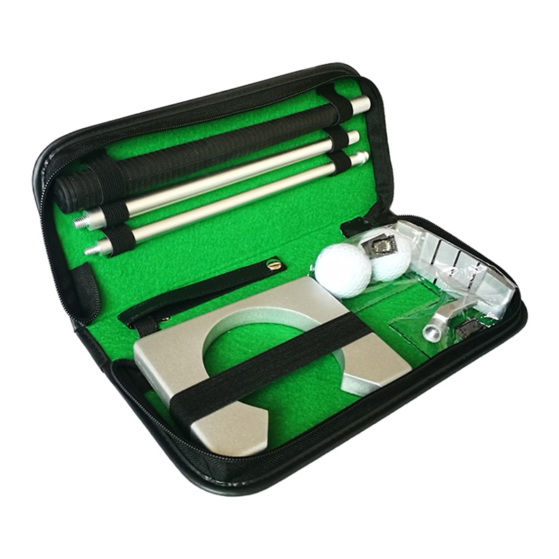Golf Putter Putting Trainer Mini Golf Equipment Practice Kit Travel Practice Indoor Golfs Accessories Golf Training Aids Tool