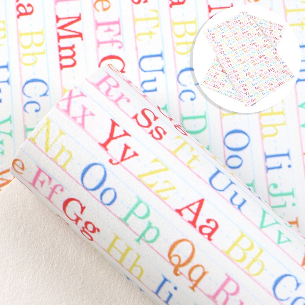 David accessories 20*34cm back to school syntetisk læder patchwork til hår sløjfe taske pung telefon cover gør det selv ,1 yc 10409: 1068116046