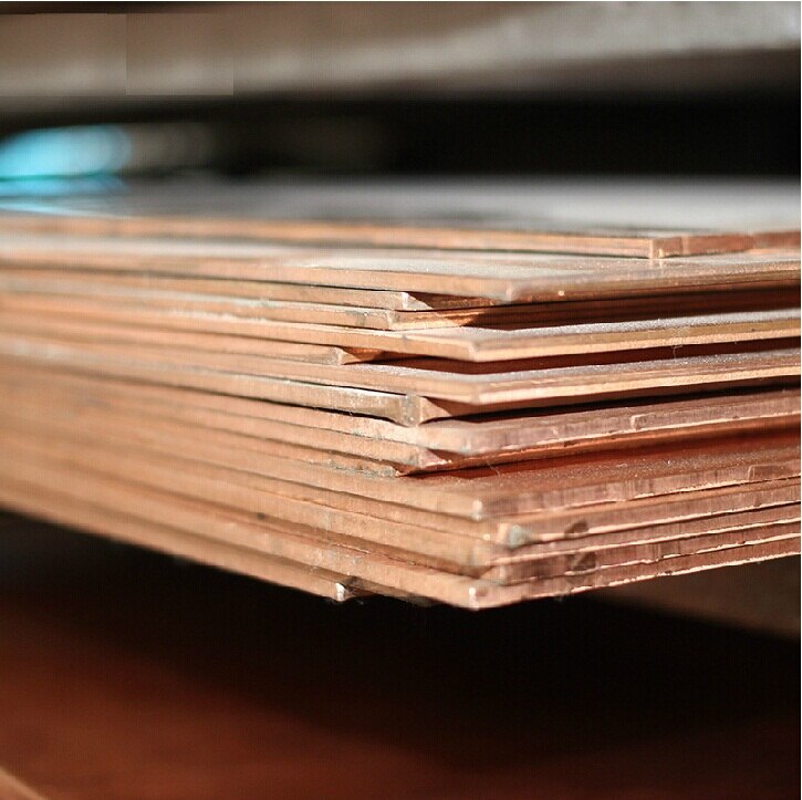 red copper solid sheet, plate 0.8mm thick 100x100mm all sizes in stock DIY hardware