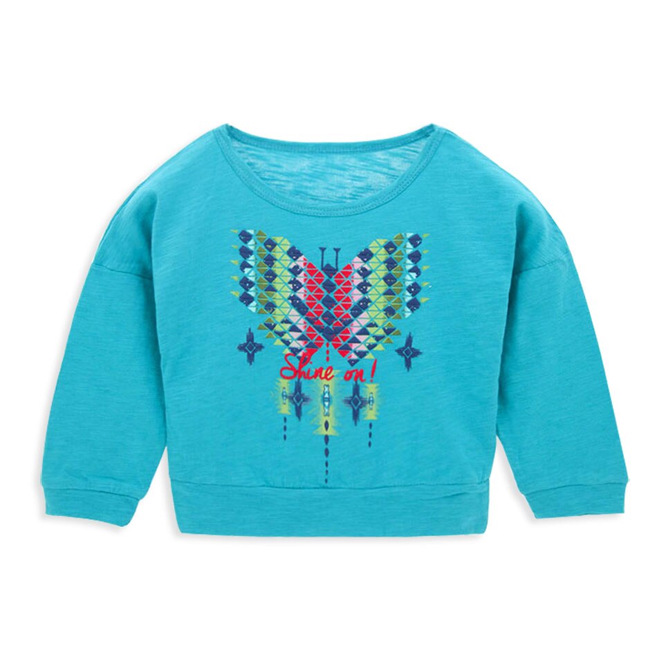 Honeyzone Baby Girl Tops Spring Hand Embroidery Long-Sleeved Girls Clothes Toddler Infant Baby Girl Shirt Tee Fornite: SY3022 / 110cm